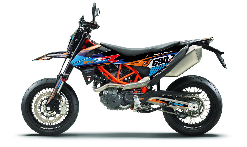 KTM 690 SMCR Supermoto mit individuellem Dekor