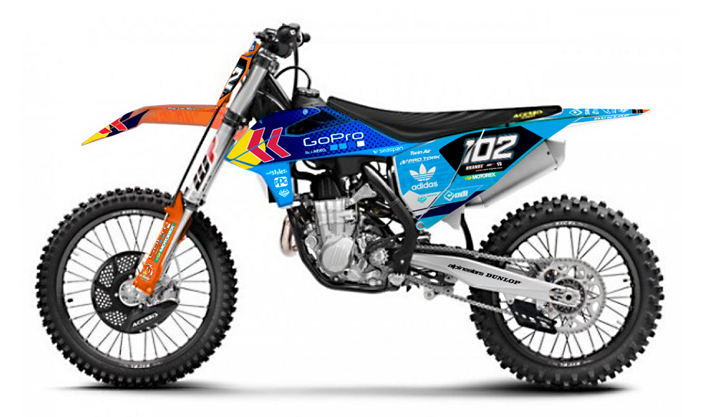 KTM EXC Enduro Grafik Kit und Plastik Teile