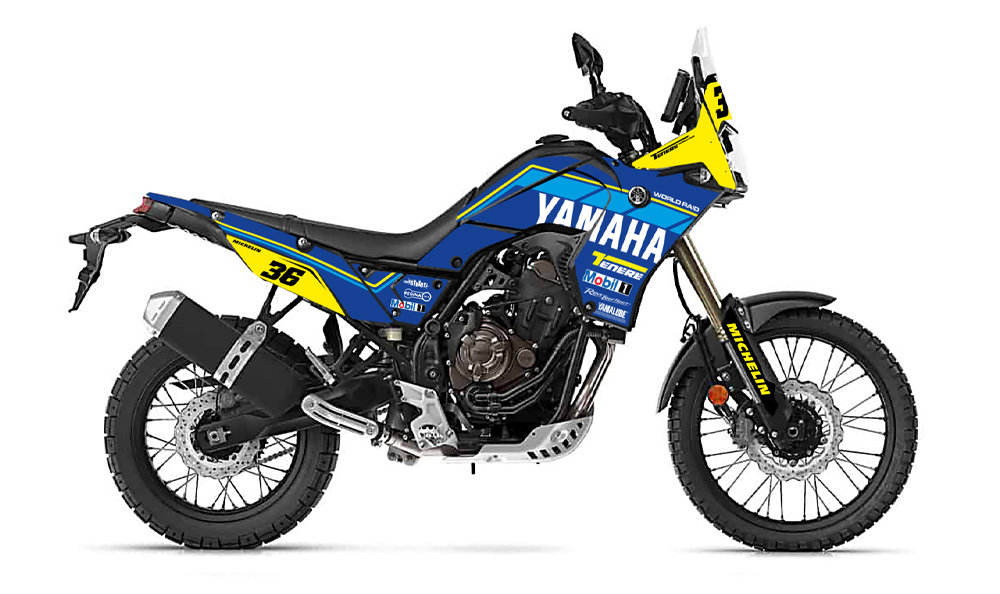 Yamaha Tenere 700 Adventure Bike mit Grafik Kit
